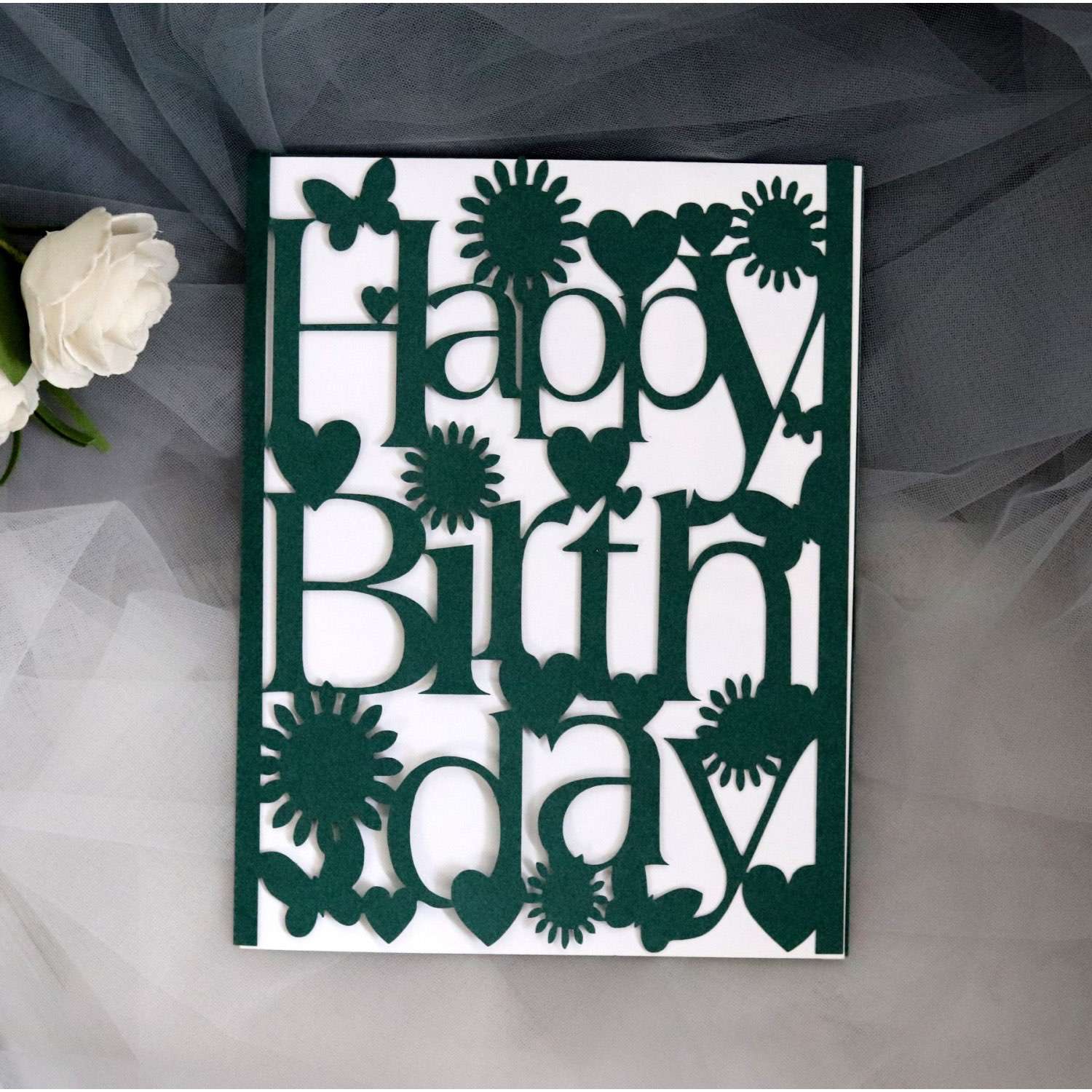 Golden Birthday Card  Holiday Greeting Card Customization Happy Birthday